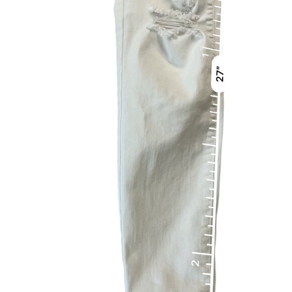 Judy Blue White Womens Skinny Distressed Jean Size 13/30 - Picture 11 of 12